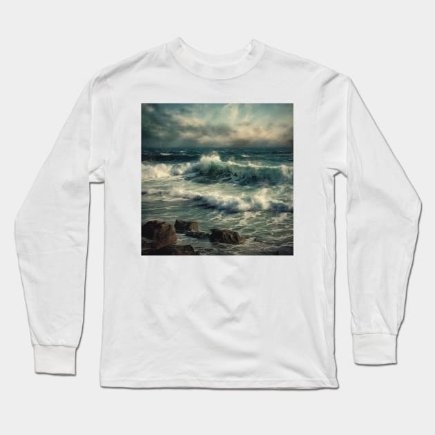 The dark seas II Long Sleeve T-Shirt by hamptonstyle
